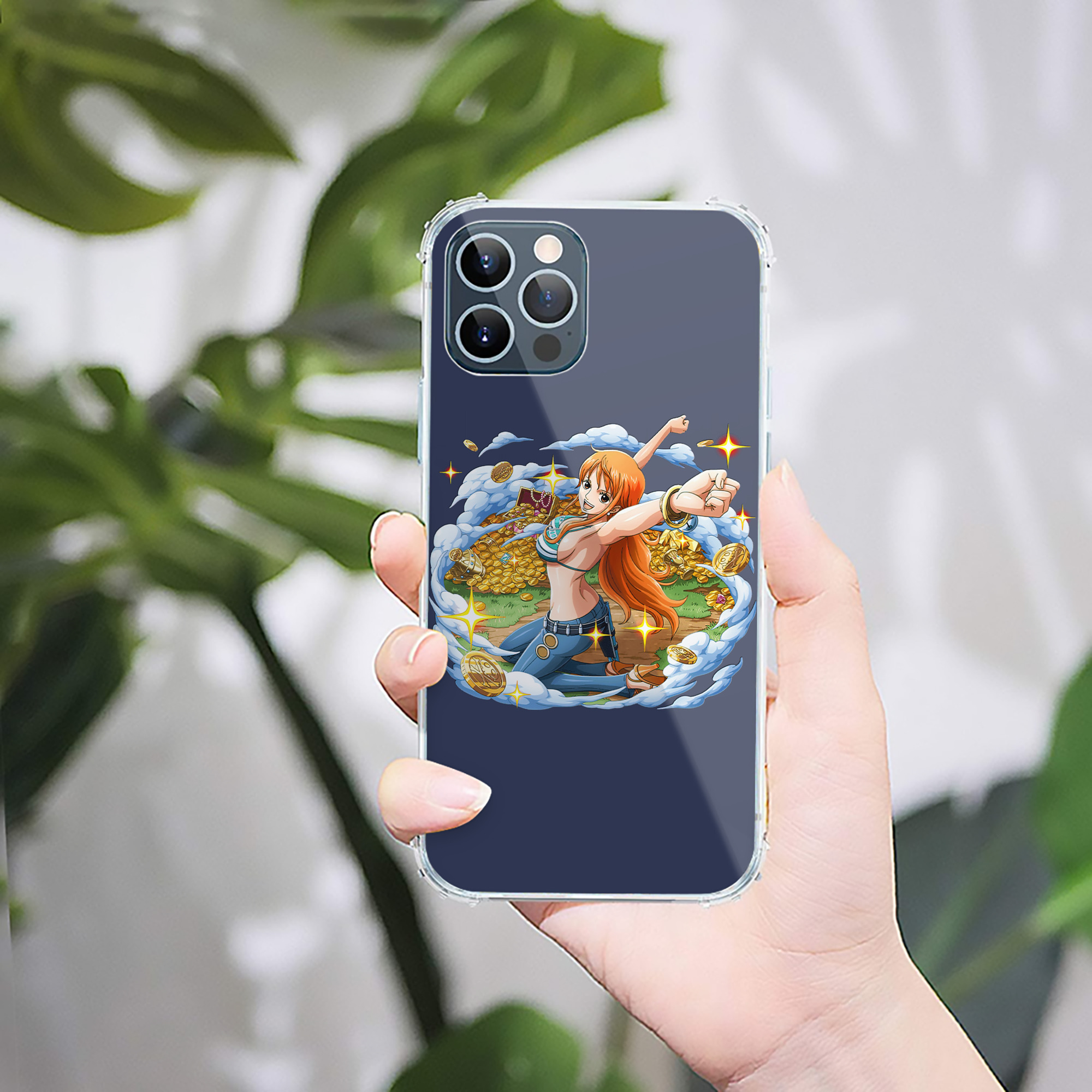（画像用） ワンピース ナミ ONE PIECE Nami 【iPhone 12シリーズ対応】透明スマホケース（クリアソフトケース）